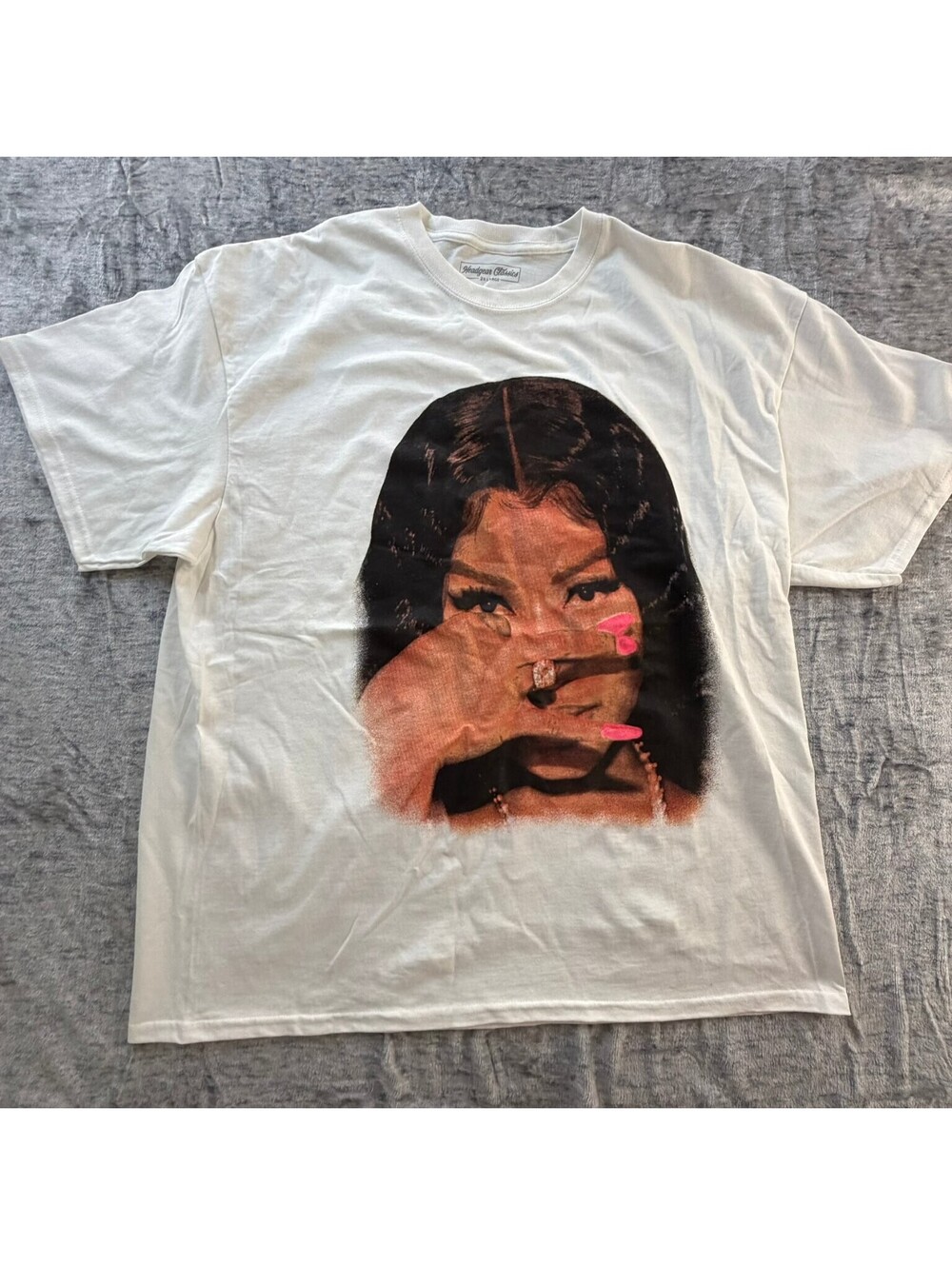 Headgear Classics Men's T-Shirt White 2XL Nicki Minaj Graphic Tee Cotton